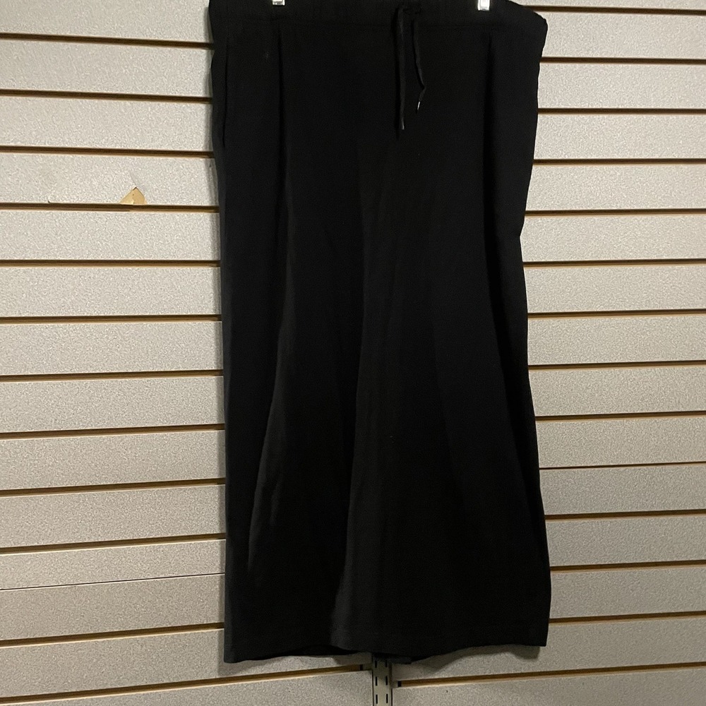 Mill Valley‎ Women's Sz M Long Black Skirt Elastic Waist Drawstring Pockets